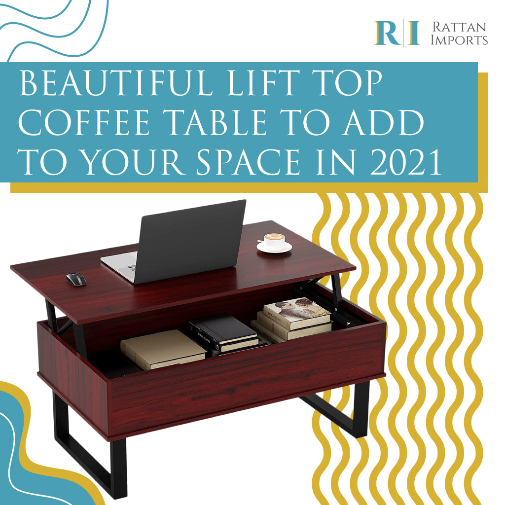 Nobles lift top coffee deals table with storage