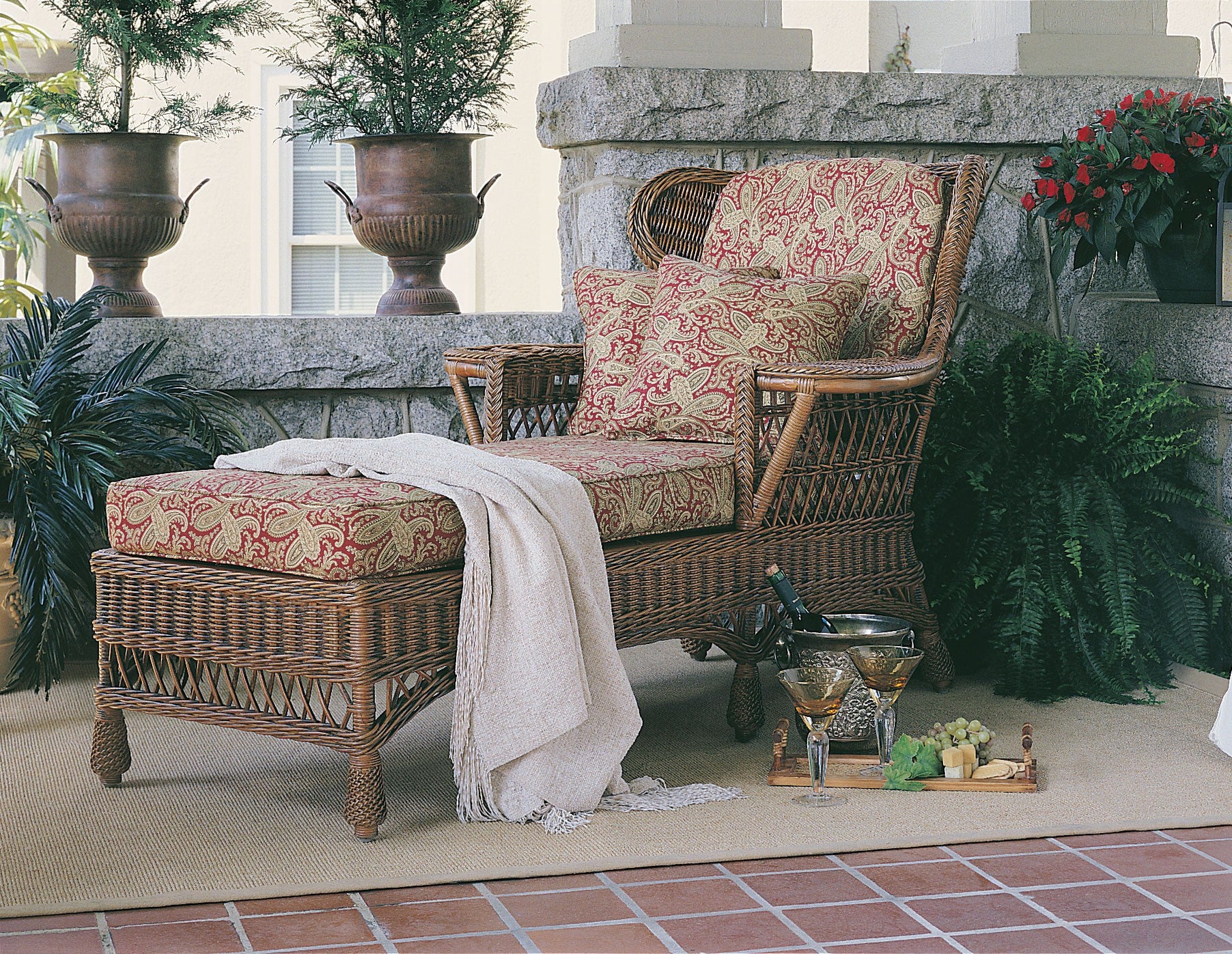 Designer Wicker & Rattan By Tribor Concord Chaise by Designer Wicker from Tribor Lounge Chair - Rattan Imports