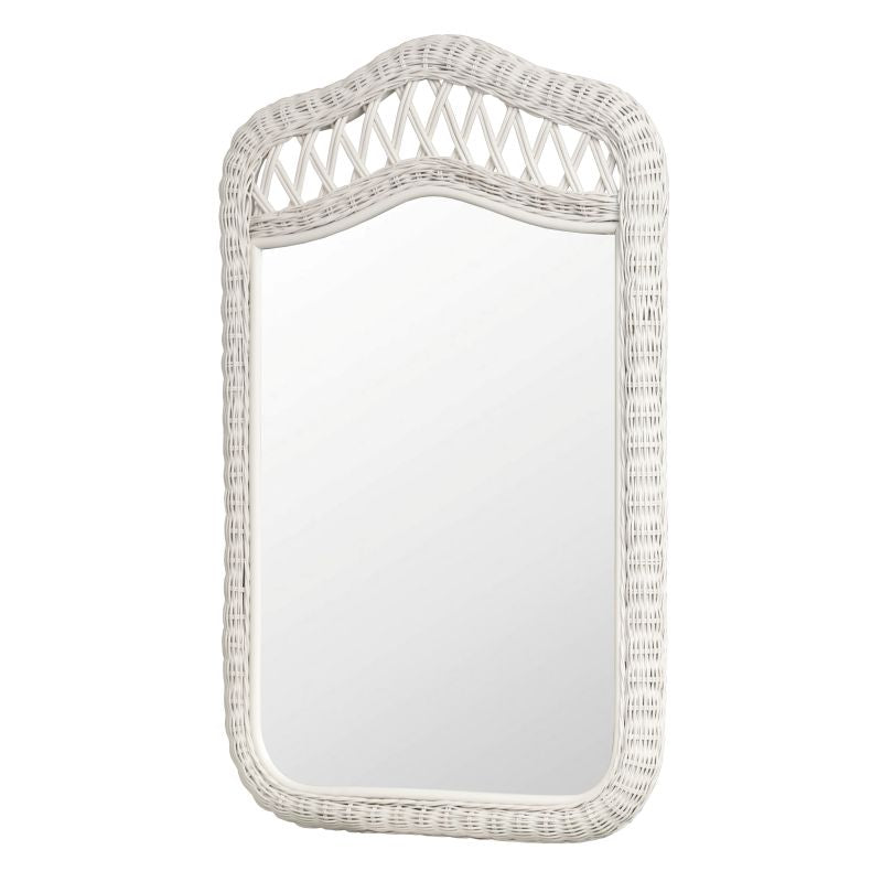 wicker mirror